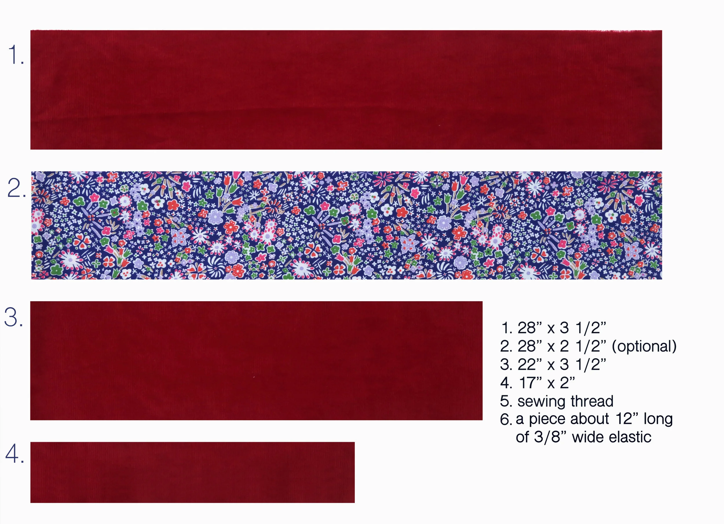 Step-by-step tutorial on how to sew a tiered skirt for an 18" doll, by Petit Gosset