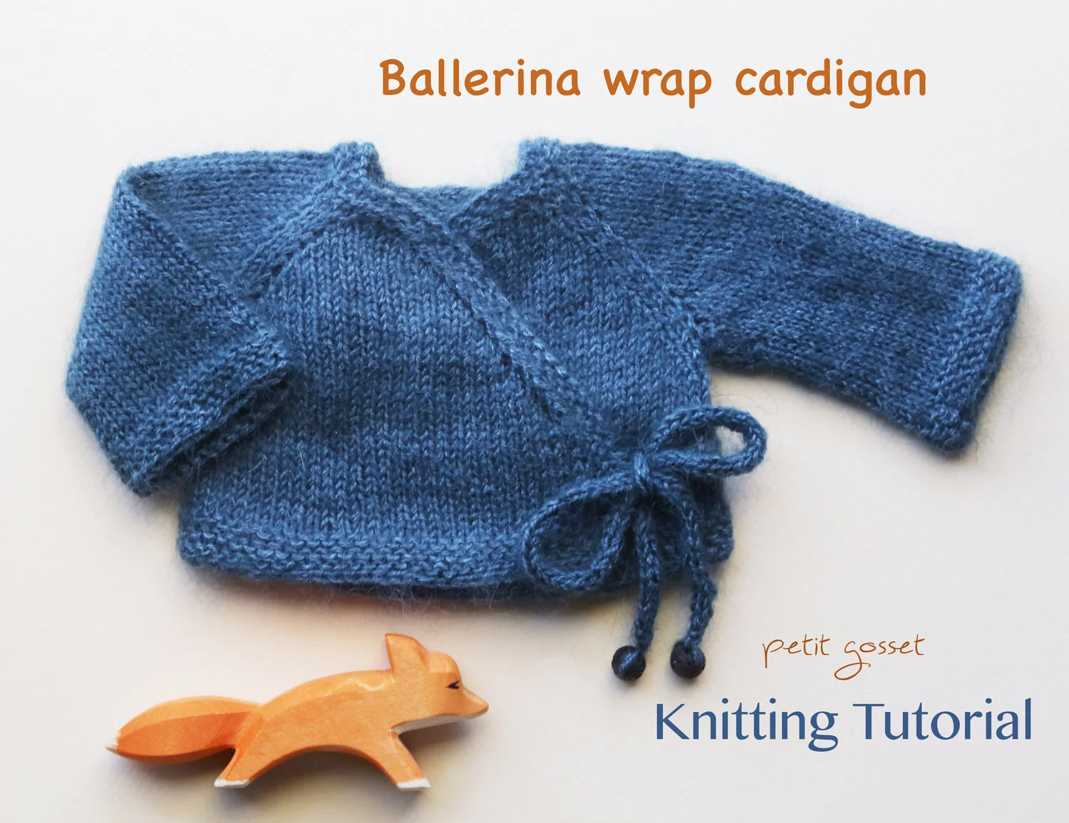 How to Knit Ties for a Wrap Style Sweater. Free Tutorial.