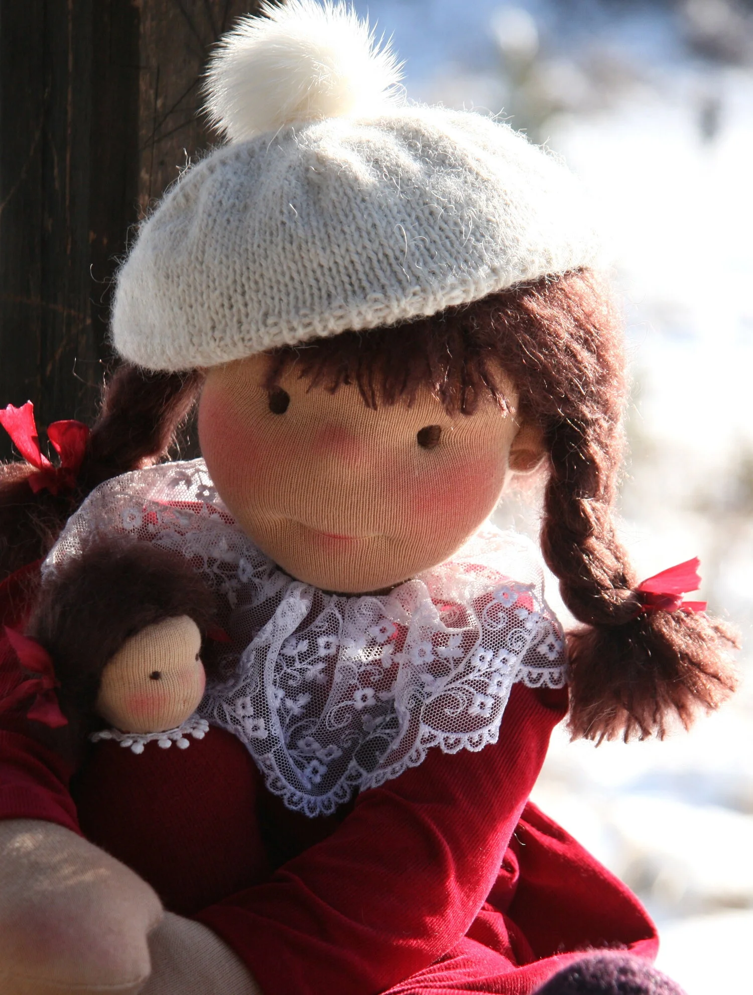 Poppy and her doll