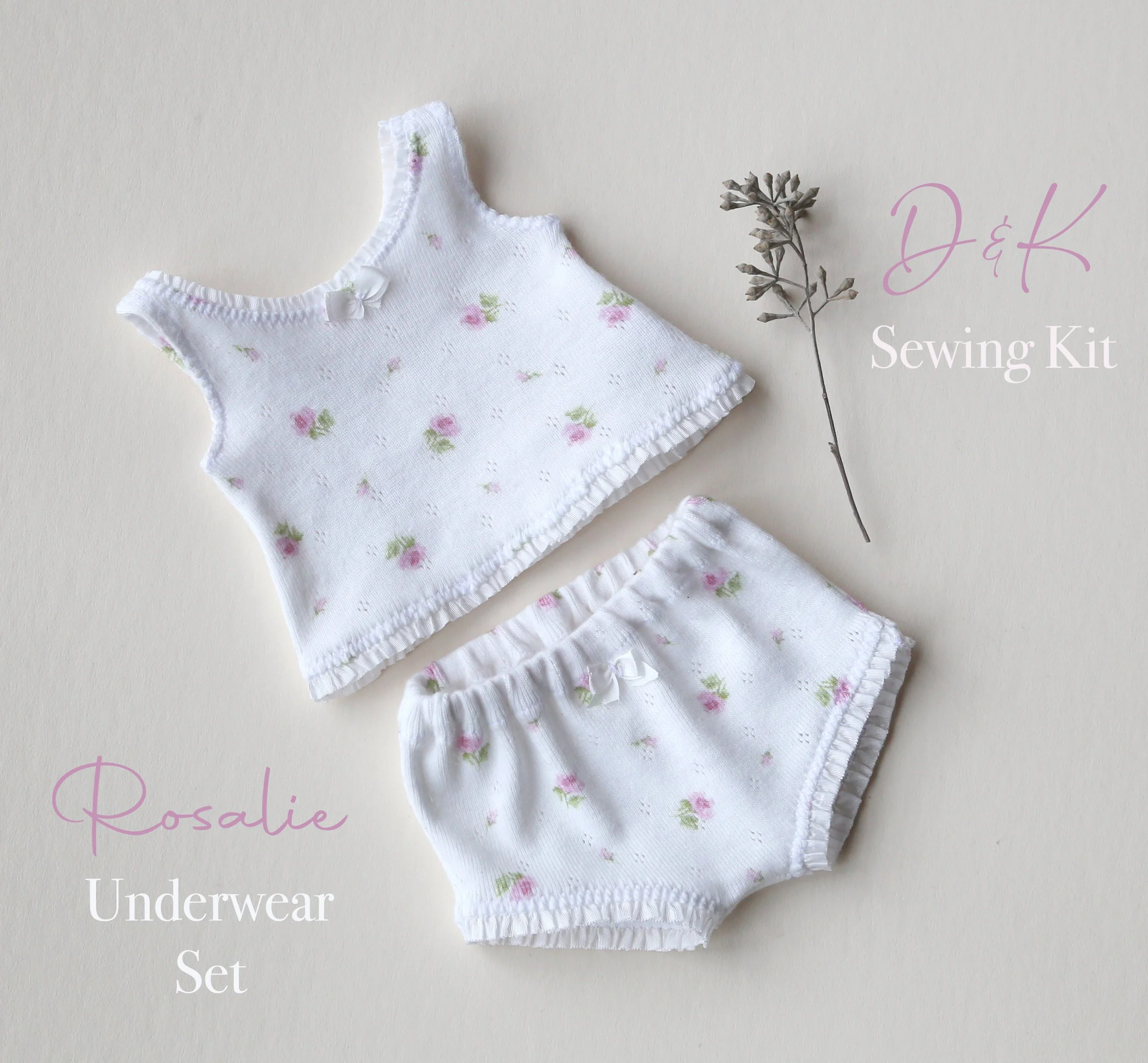 Another D&K Collaboration - Beautiful Rosalie Pointelle Fabric and Underwear Sewing Kit