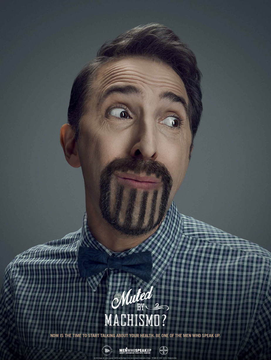  “Movember” campaign for Bayer. When it comes to their health, American men are notoriously reluctant to talk about anything that bothers them. This is particularly true when the subject is something as sensitive as prostate health. In effect, it is 