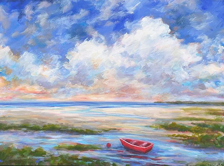 Skiff At Low Tide