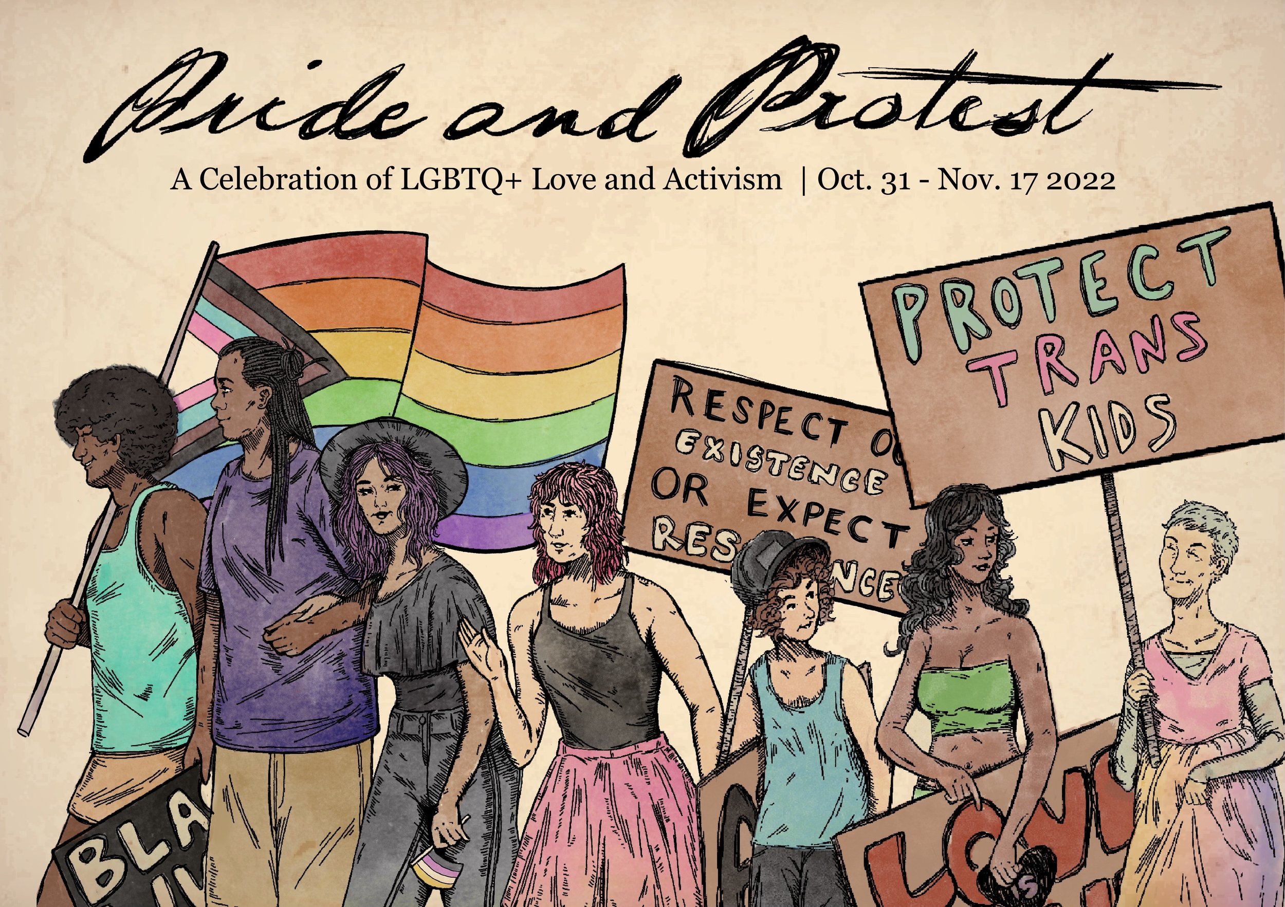 Pride and Protest - October 31st - November 14th Mesa Gallery