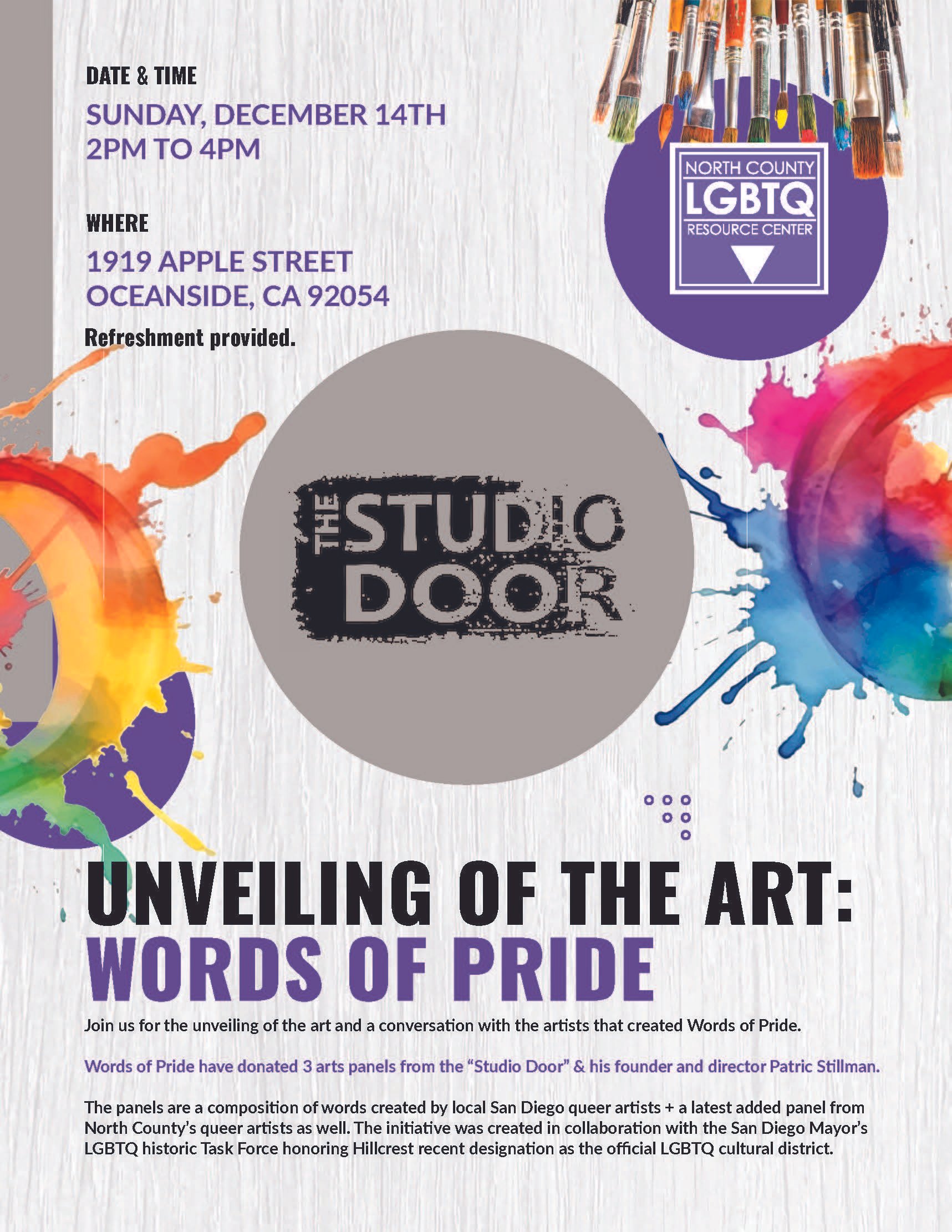 Onveiling of the Art: Words of Pride