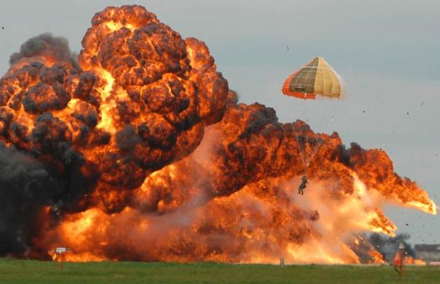  Pilot lands safely.&nbsp;  As U.S. Air Force photographer    Gerald R. Massie said after the    1944 crash-landing of his B17, "Any landing you can walk away from is a good one."   