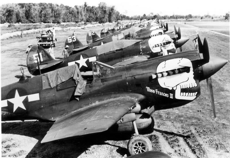 Non-sharked out P-40s