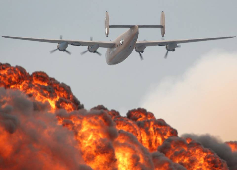 B-24 Liberator/airshow pyrotechnics