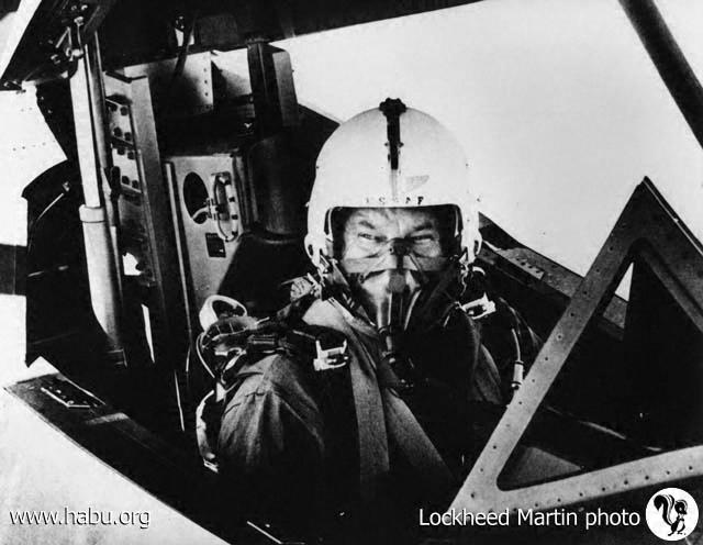 Kelly Johnson prior to the first check ride in the Titanium Goose with Lockheed test pilot Lou Schalk