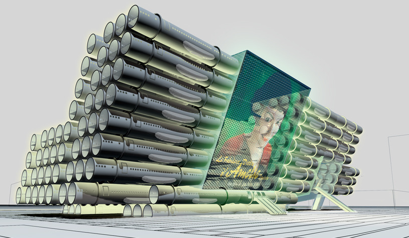 The New Jalisco Library in Guadalajara, Mexico, is being made from tons of retired planes.