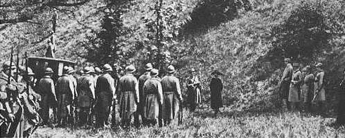 Mata Hari's execution by firing squad, October 15, 1917