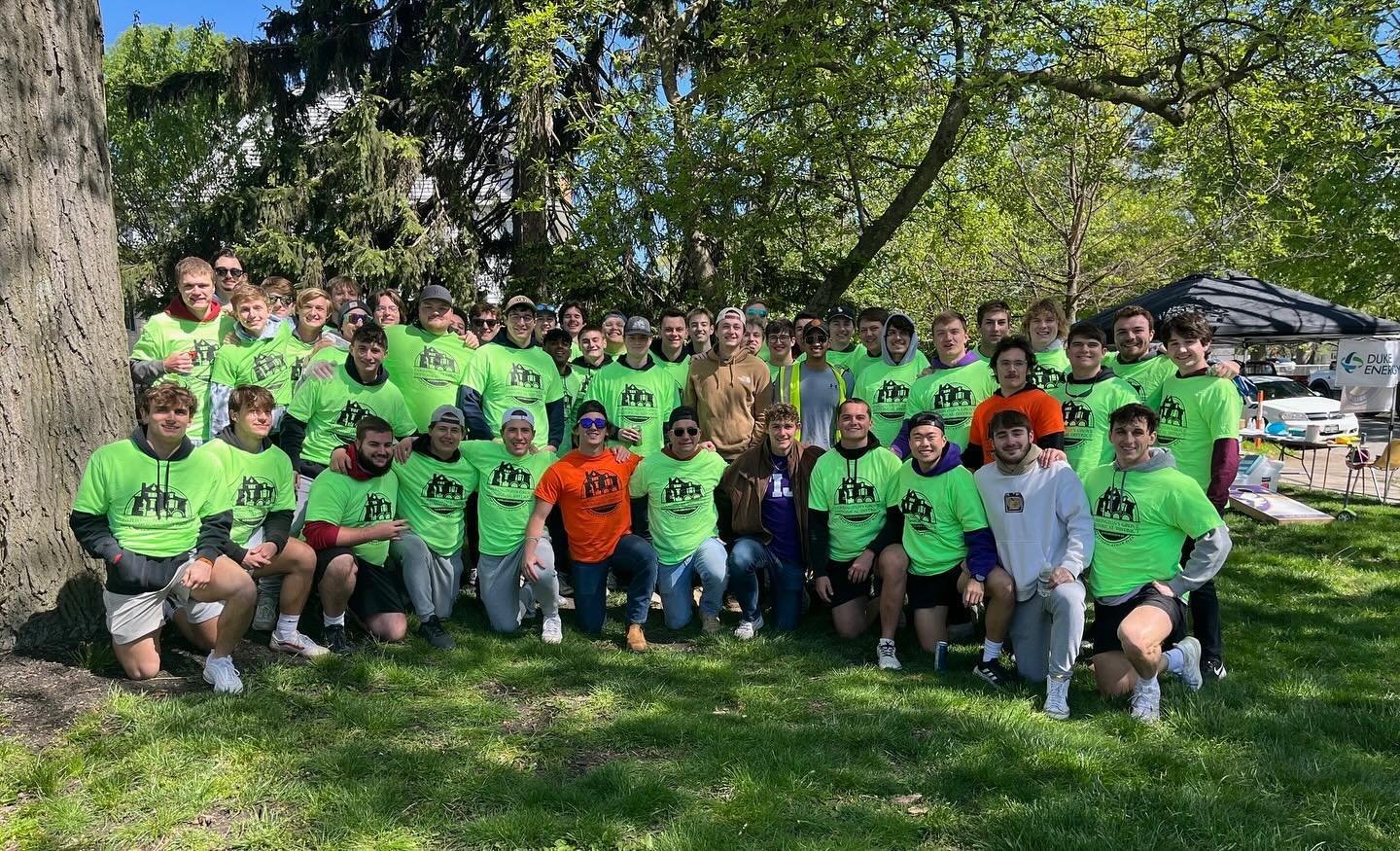 Today, brothers and neighbors gathered to clean up the neighborhood for the Farrington&rsquo;s Grove Historical District Beautification Day, an annual event our chapter has participated in for almost 40 straight years. Fortunately, this year we were 