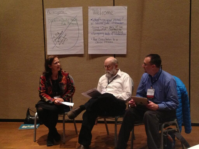 Alice Warner, W.K.Kellogg Foundation; Tom Hawkins, Bethel Community Services Foundation; Chris Perez, Rasmuson Foundation. Photo: Kathy Reincke, W.K. Kellogg Foundation