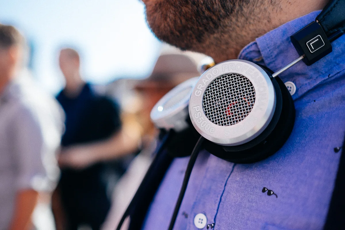 OK Yellow Grado Headphones Shoot