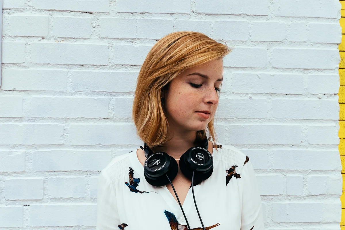 OK Yellow Grado Headphones Shoot