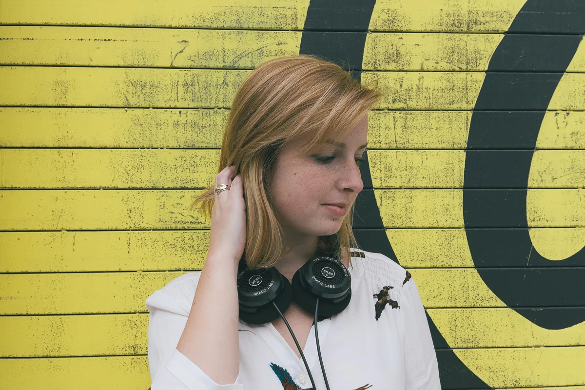 OK Yellow Grado Headphones Shoot