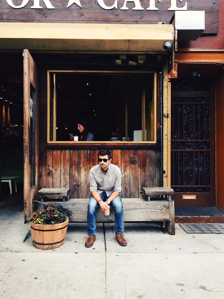 Jonathan Grado at Colander Cafe