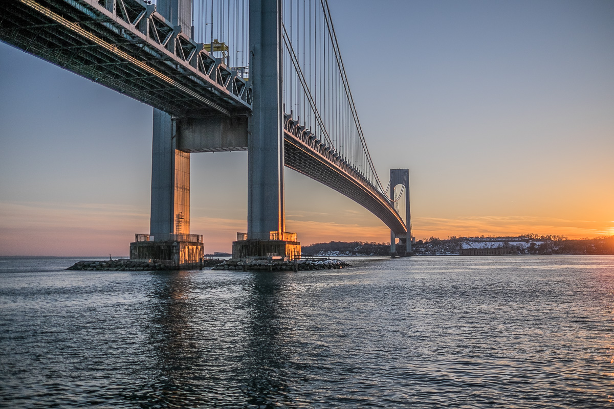 Verrazano Bridge at Sunset