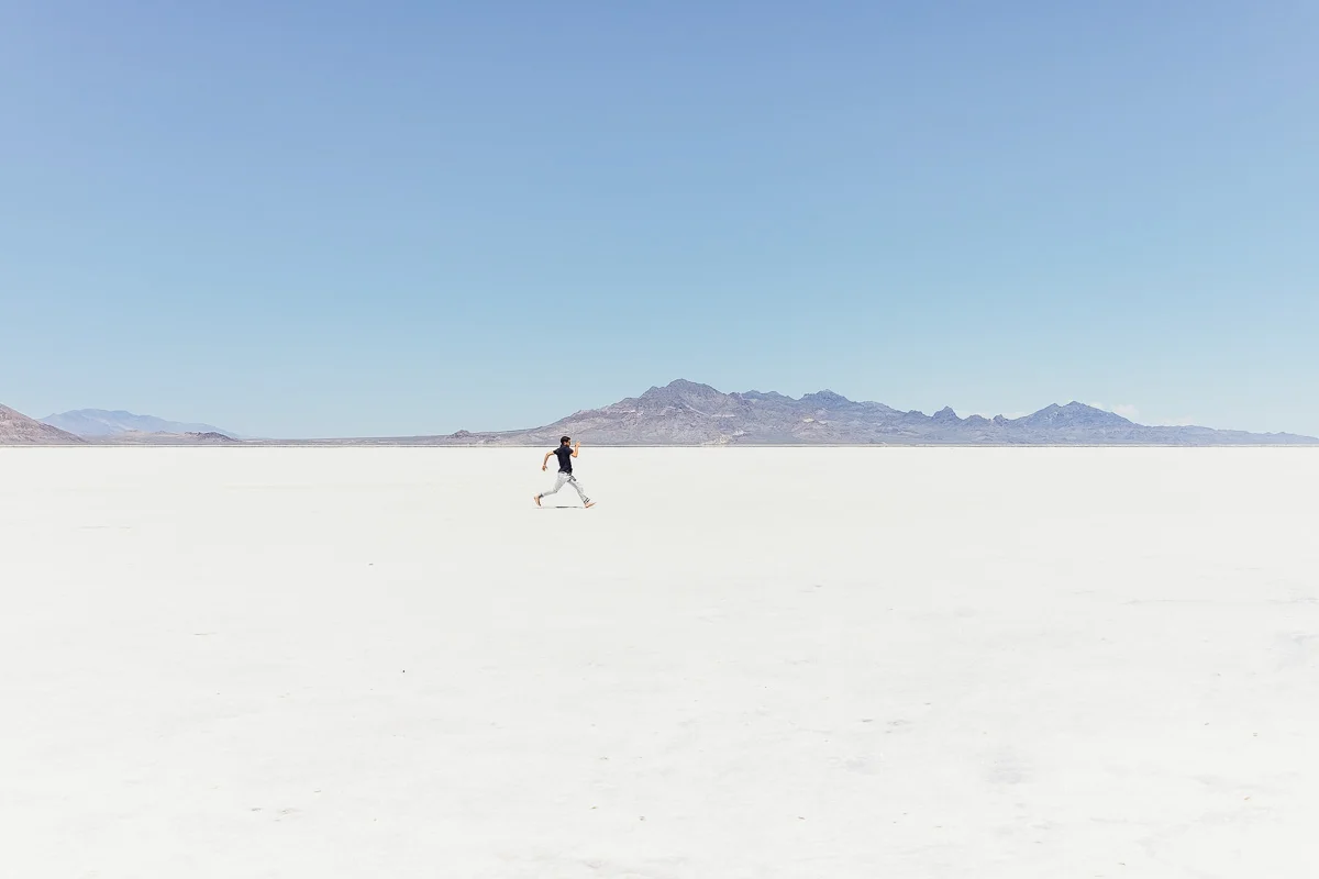 Jonathan Grado at Bonneville Salt Flats