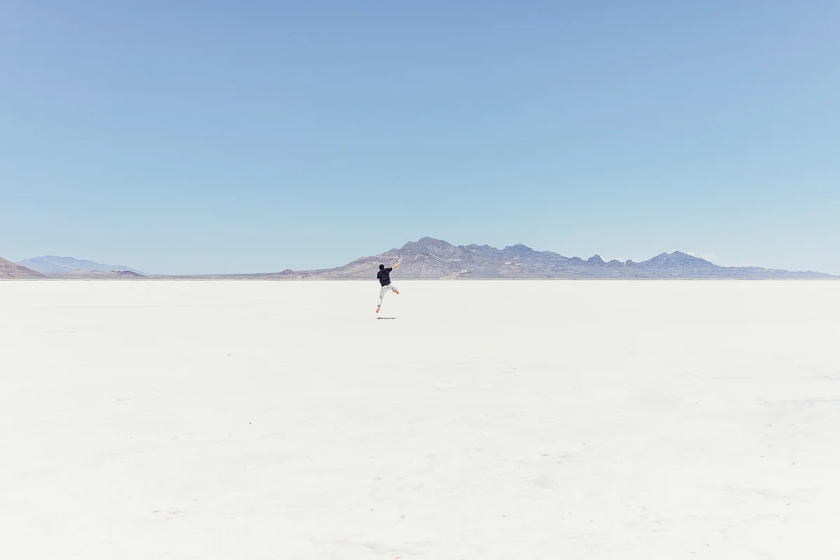 Jonathan Grado at Bonneville Salt Flats