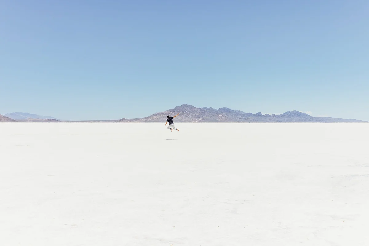 Jonathan Grado at Bonneville Salt Flats