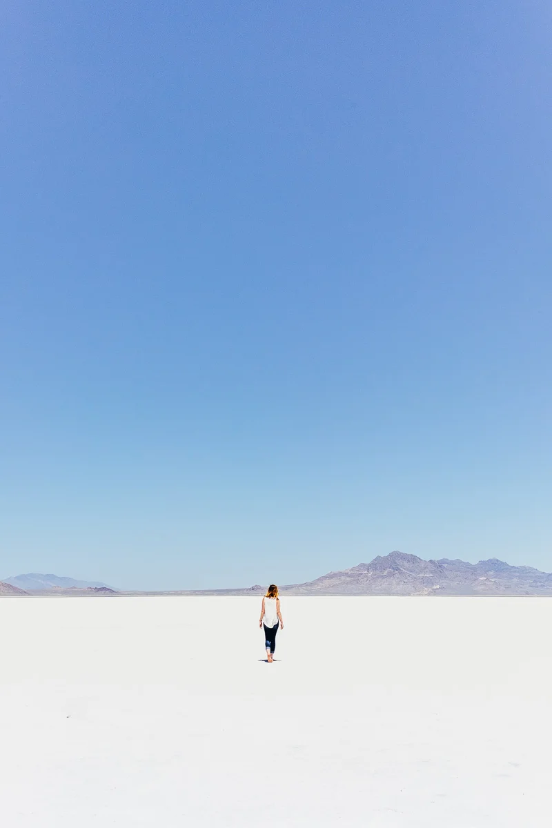 Tia Meyers at Bonneville Salt Flats