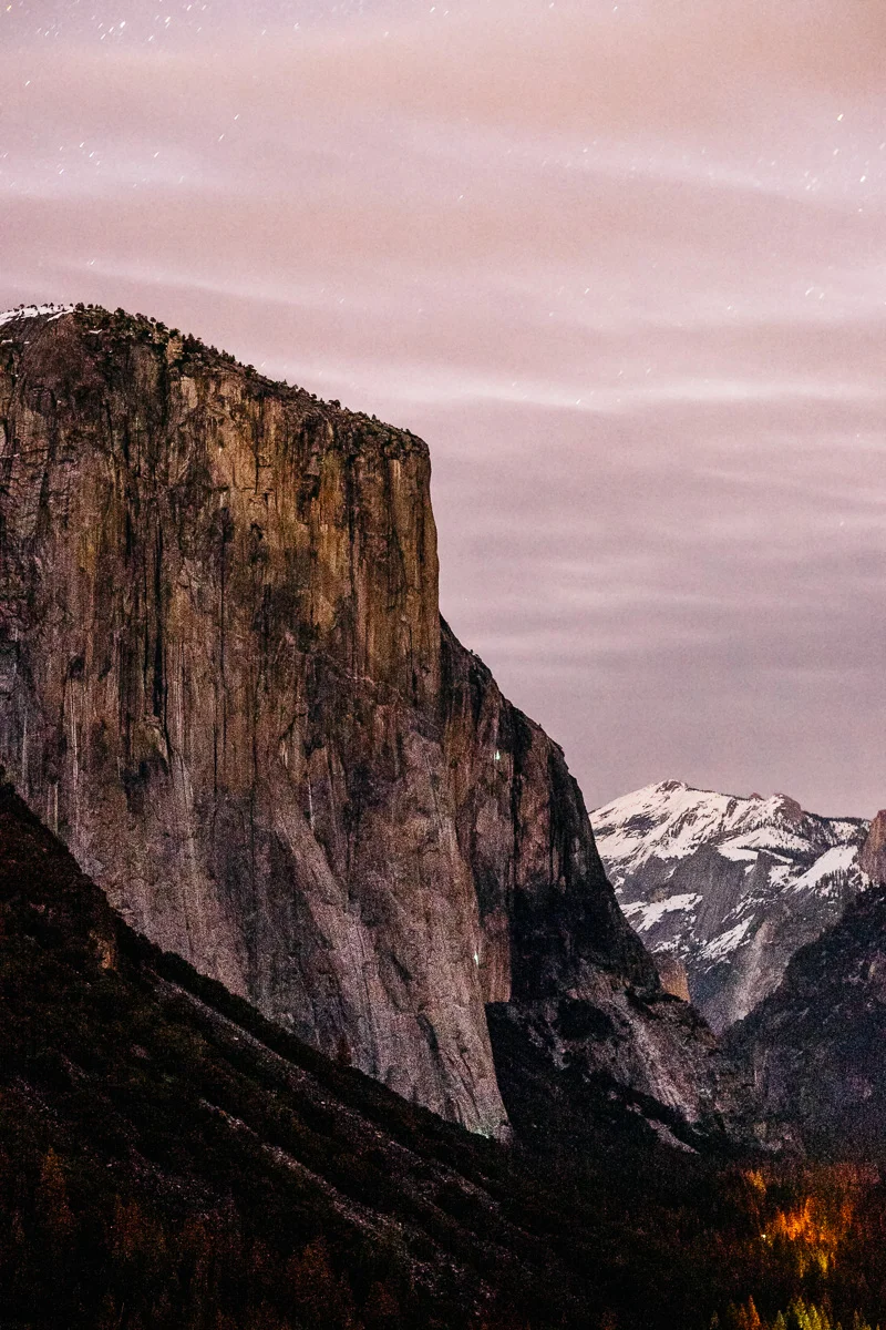 Yosemite Tunnel View at Night