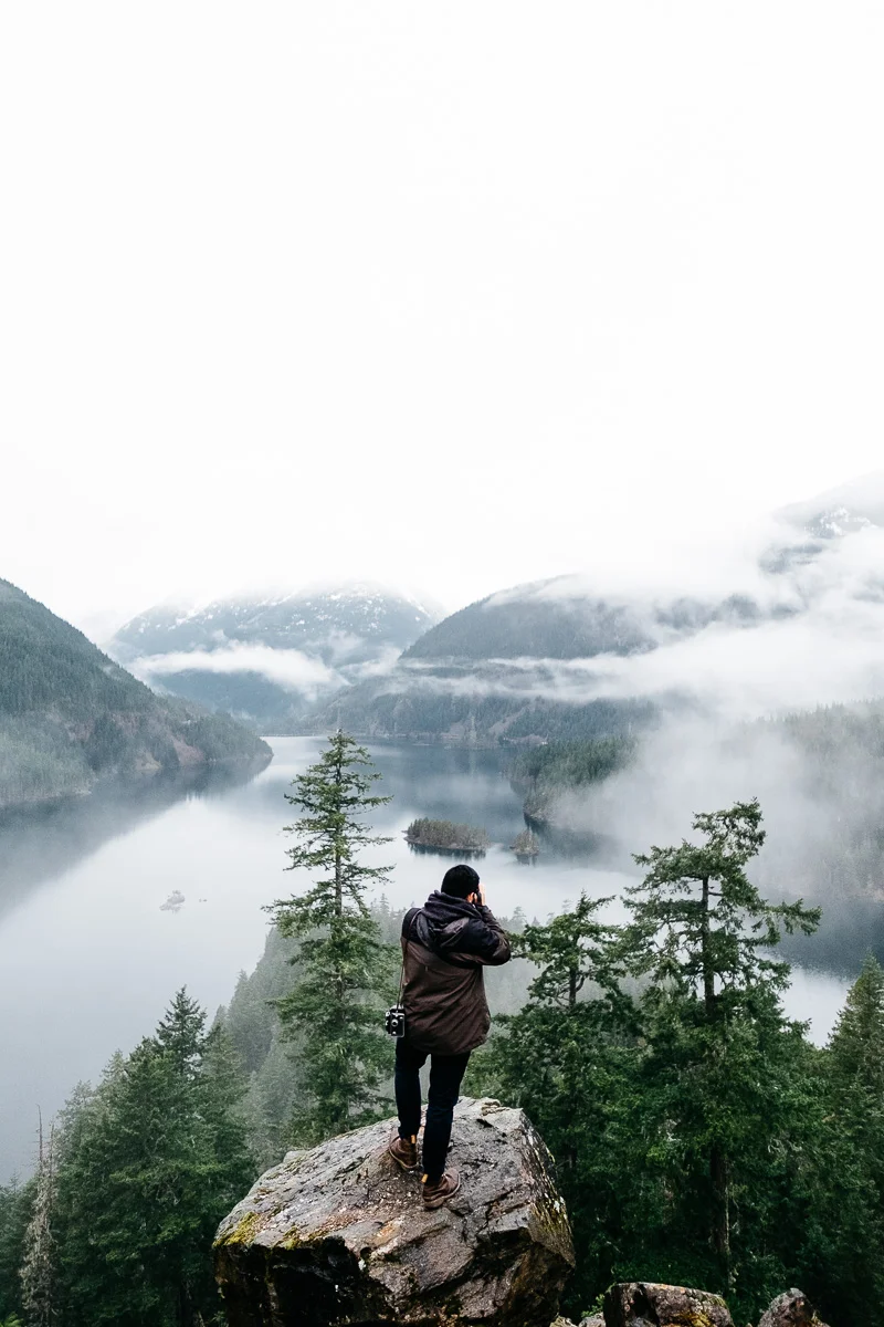 Vincent Carabeo In North Cascades and Diablo Lake