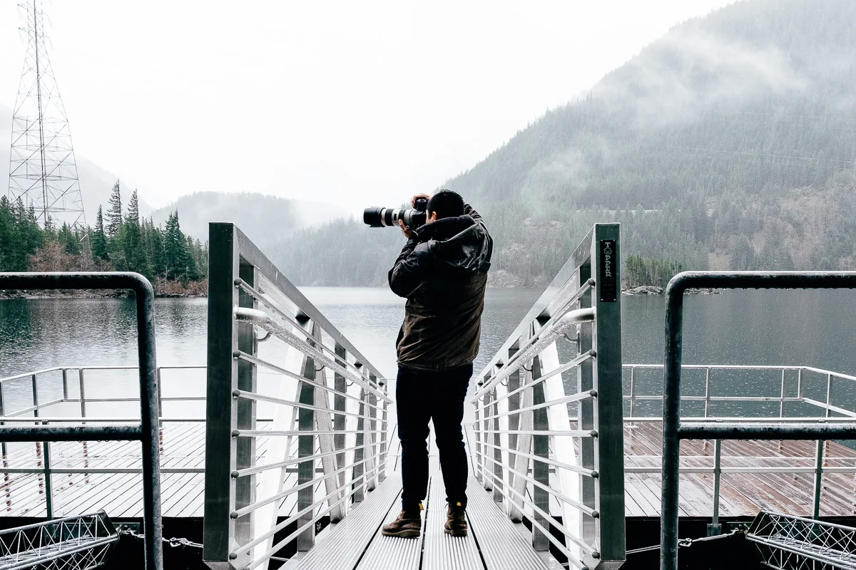 Vincent Carabeo In North Cascades and Diablo Lake