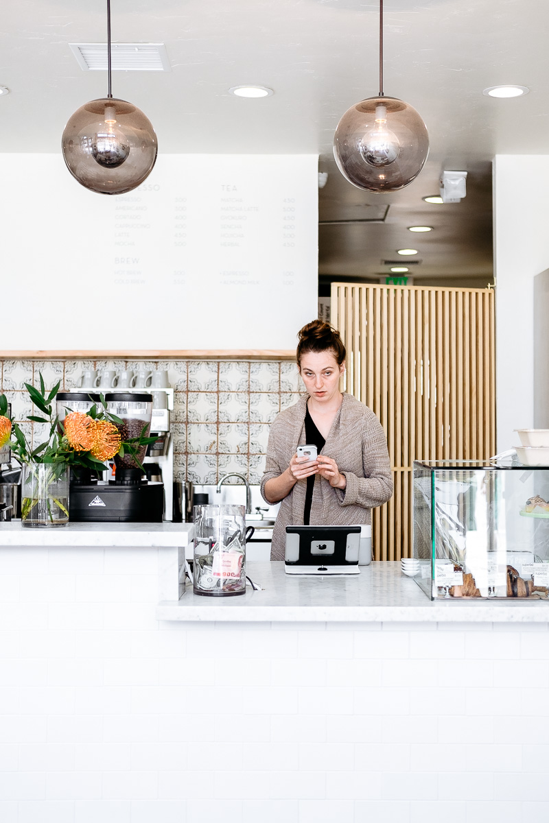Barista at Eightfold Coffee