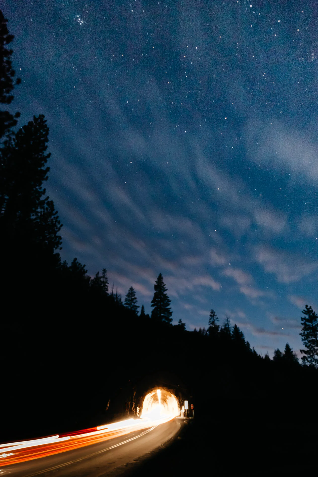 Yosemite Tunnel View at Night
