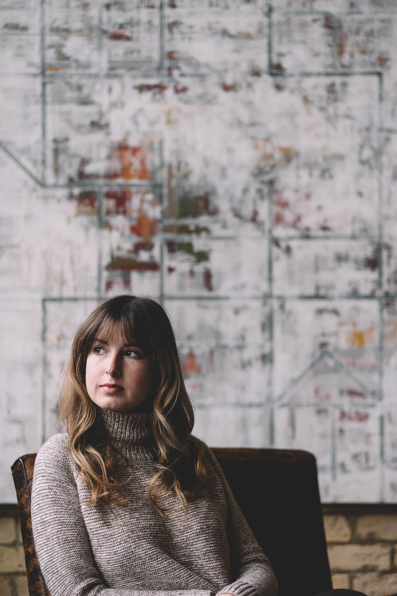Tia Meyers Portrait in Hewing Hotel Lobby