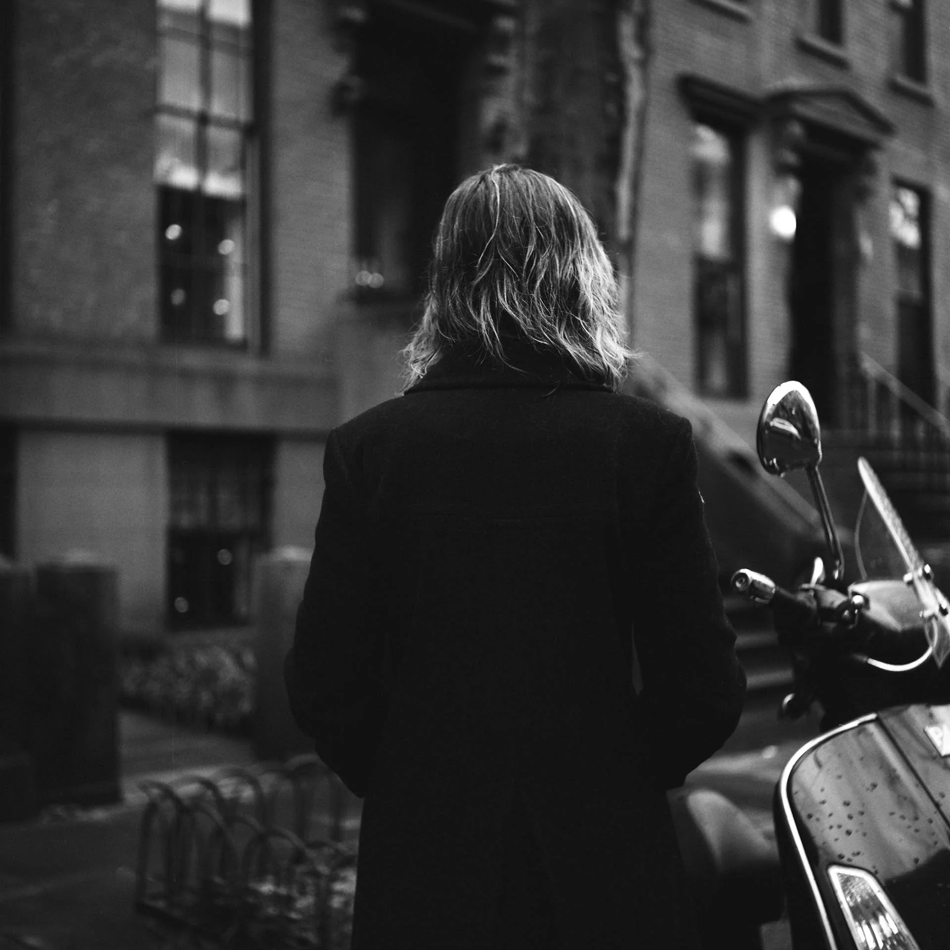 Tia Meyers Film Portrait with Motorcycle