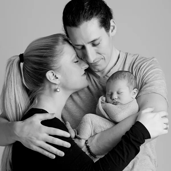 happy family newborn photography