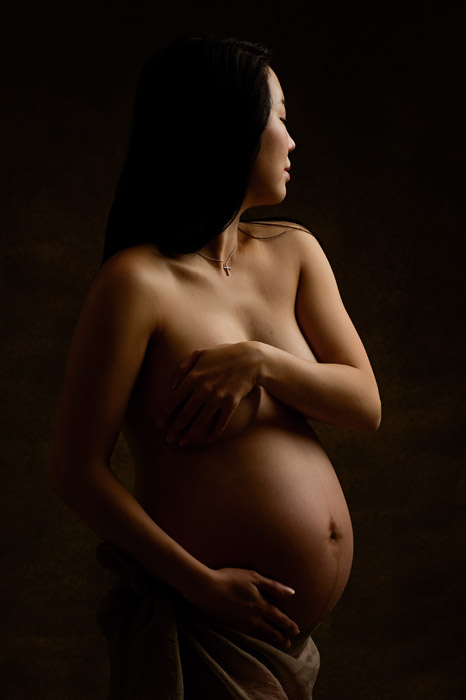 fine art maternity portrait