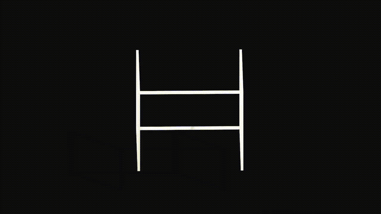 Multiple iterations of the logo mark are based on the Hologram ‘box’, viewed from different angles.