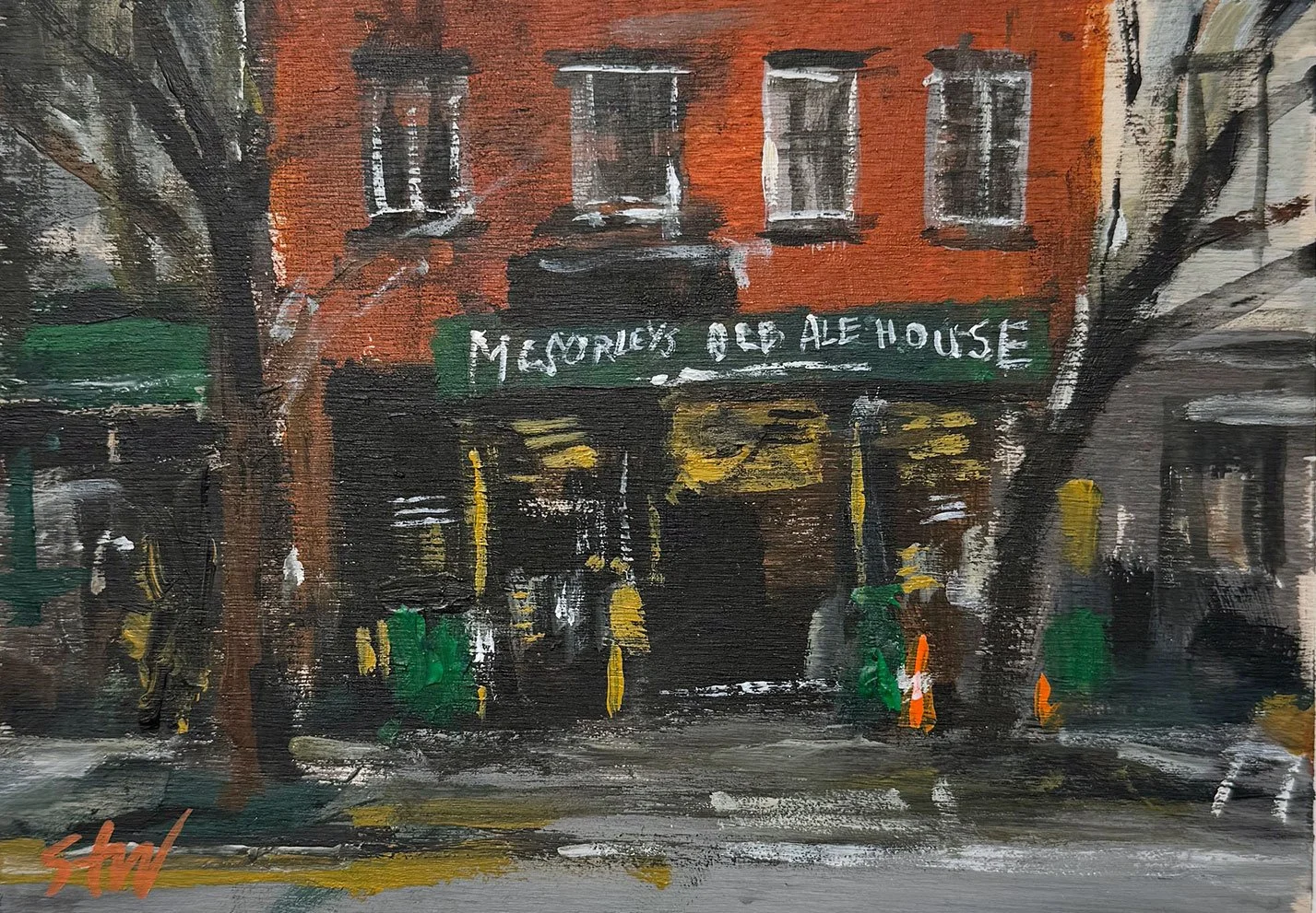 "McSorely's"
Acrylic on Wood
5" X 7" | 2026
$300