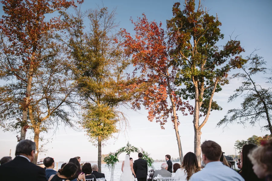 fall wedding ceremony