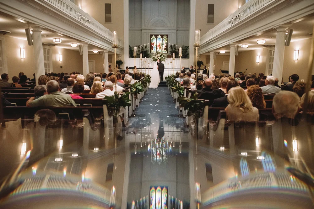 unique boyce chapel wedding ceremony
