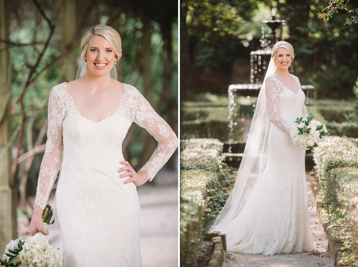 long sleeve bridal gown