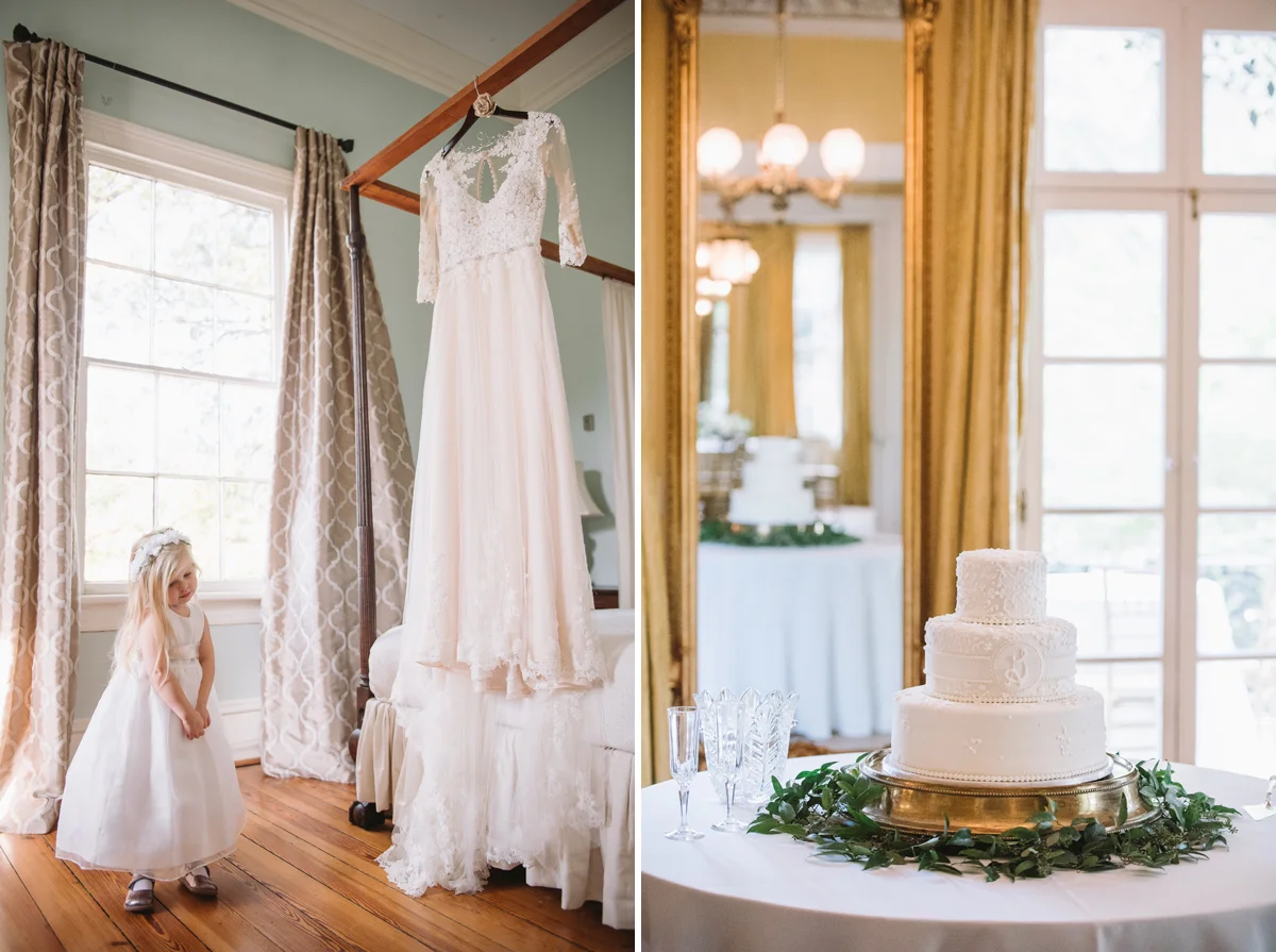 dress and cake lace house wedding