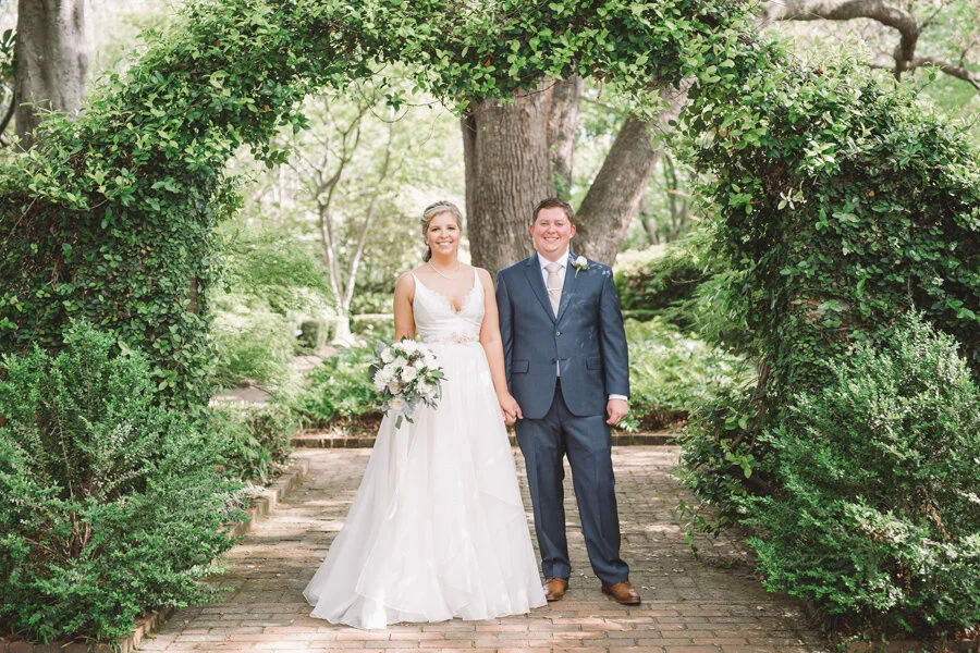 wedding garden portraits lace house