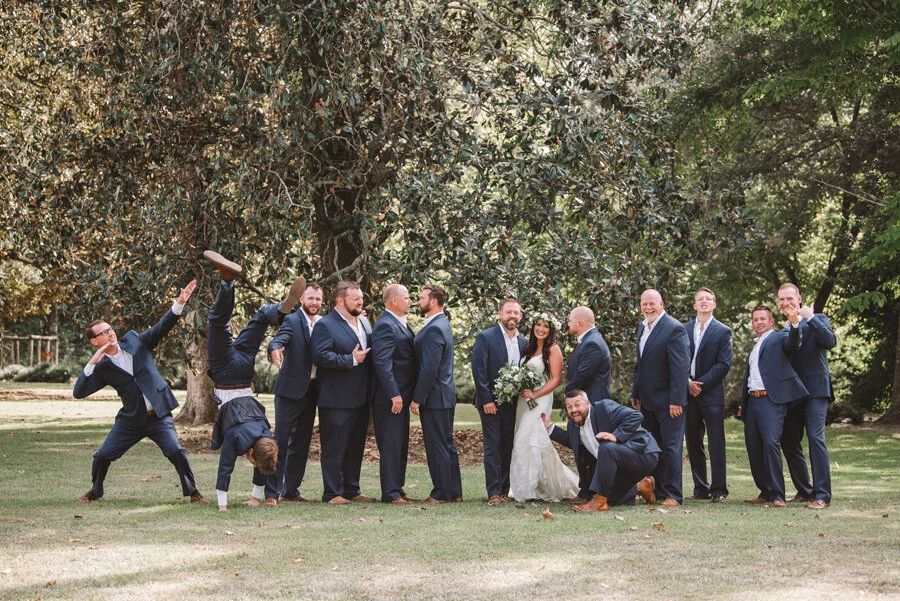 fun groomsmen photo