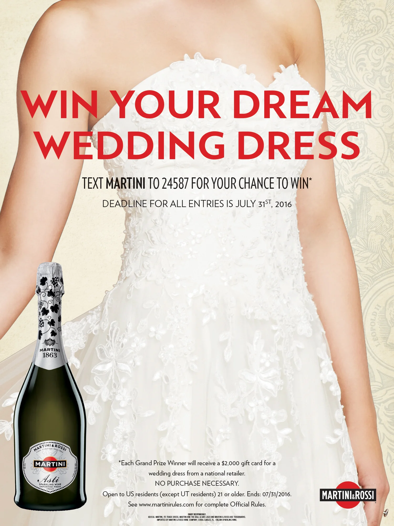 Martini &amp; Rossi Display Card