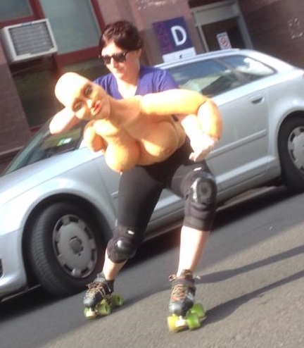 Skating the streets of Prahran with one of Duda Paiva's creations.