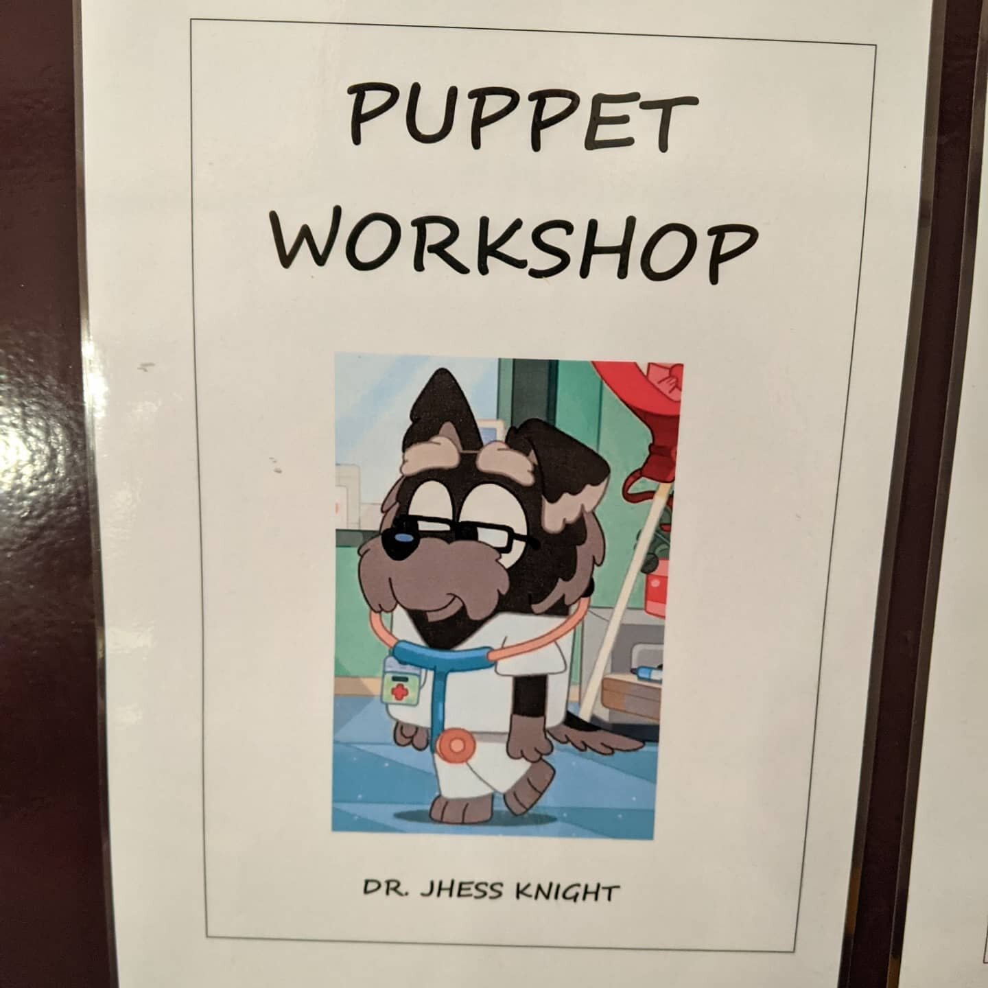 It begins! I am officially taking over from the incomparable @dannysworkshop (big shoes to fill) as Puppet Doctor on Bluey's Big Play. Very excited! 
.
.
.
#bluey #blueysbigplay #freelancelife #puppetdoctor #puppetry #puppetsmith #puppets #tour #thea