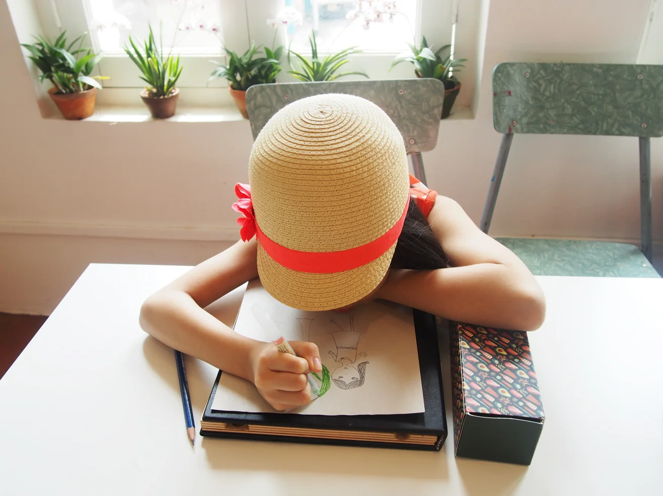 When I asked Aira what was her favourite thing to draw she told me she loves drawing girls. I shared with her that I used to draw a lot of mermaids when I was at her age and she seemed pretty tickled by that little nugget of information.
