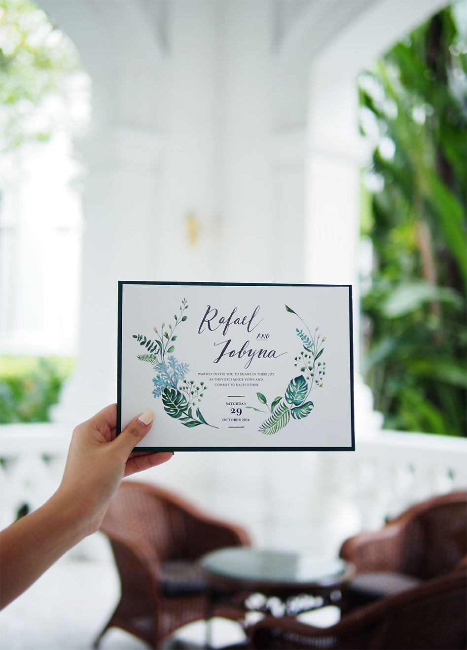 Hand-painted invites