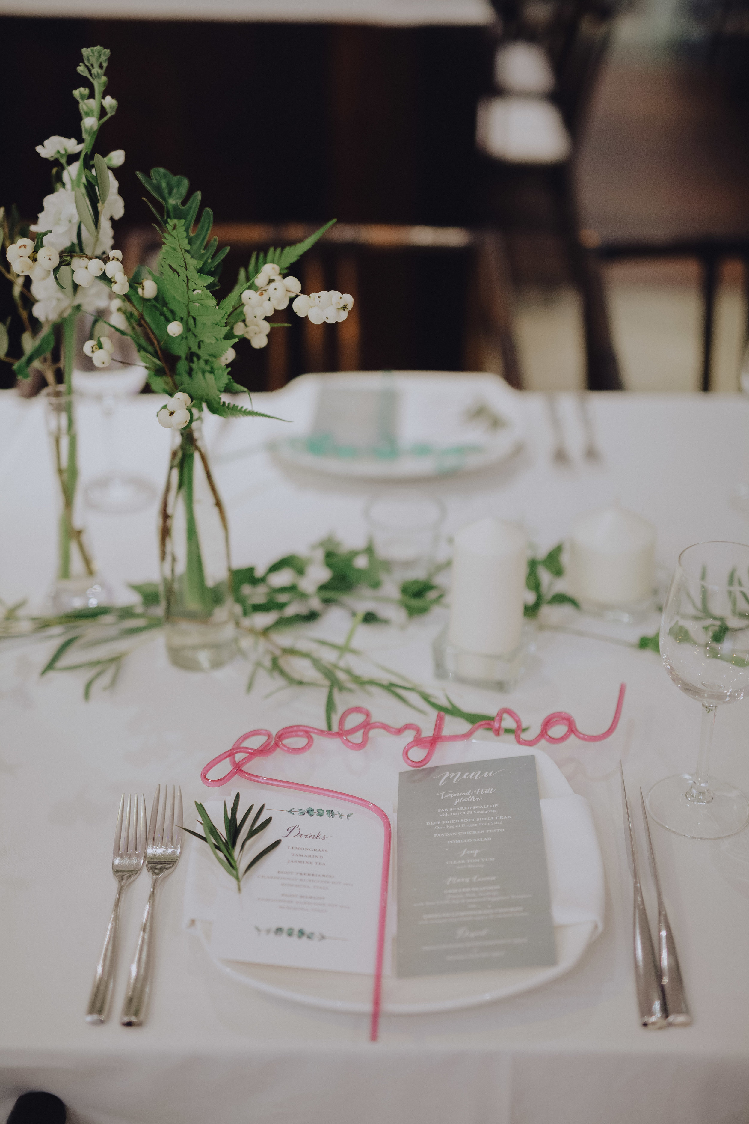 Photo by Tiny Dot Photography featuring food & beverage menu by Wood&Lead