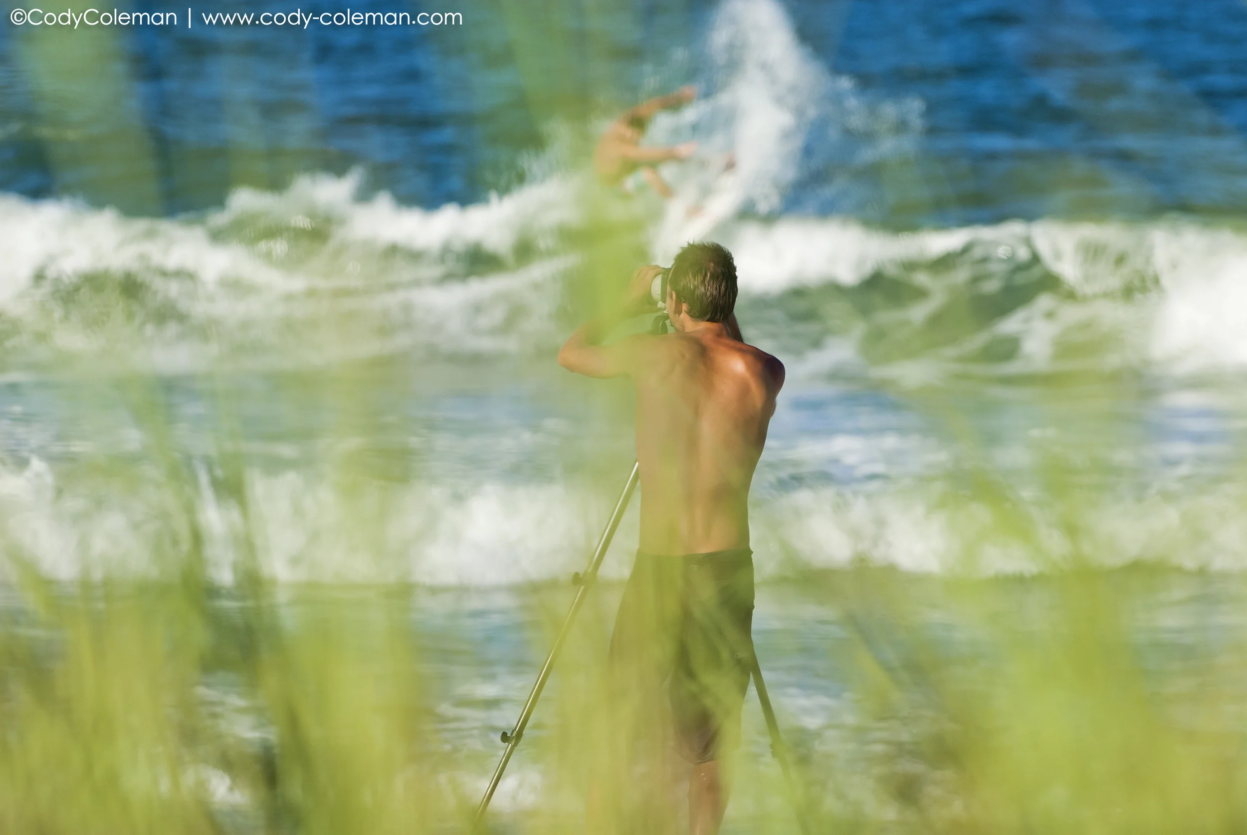 I linked a pretty cool shot from behind the dunes of Beener filming Pcon while Matt does a blow tail out the back.