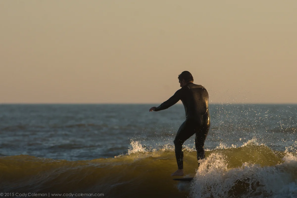 Chris opting for the hover method.